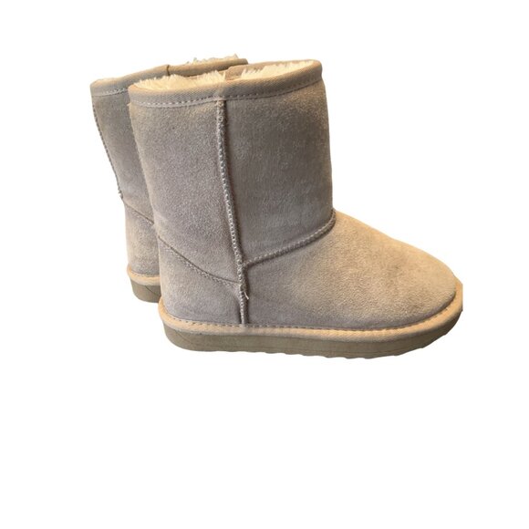 Vepose Suede Leather Sherpa Lined Youth Booties Size 2 - Picture 3 of 7